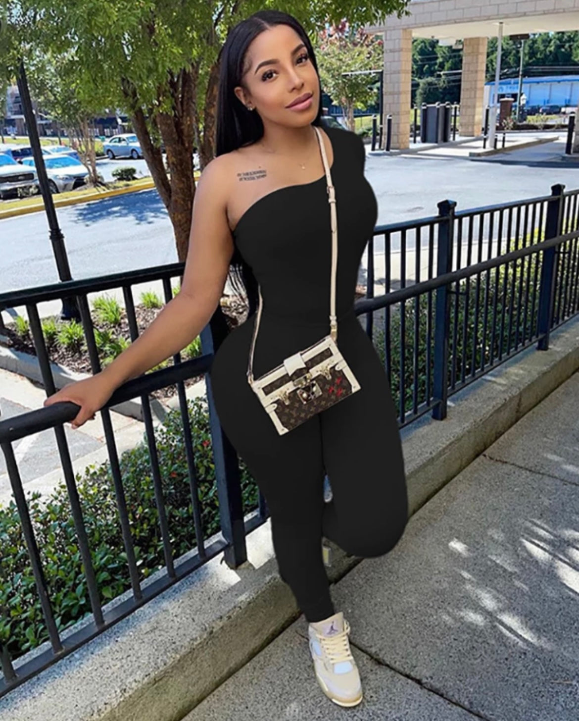 One Shoulder 2 Pc Set