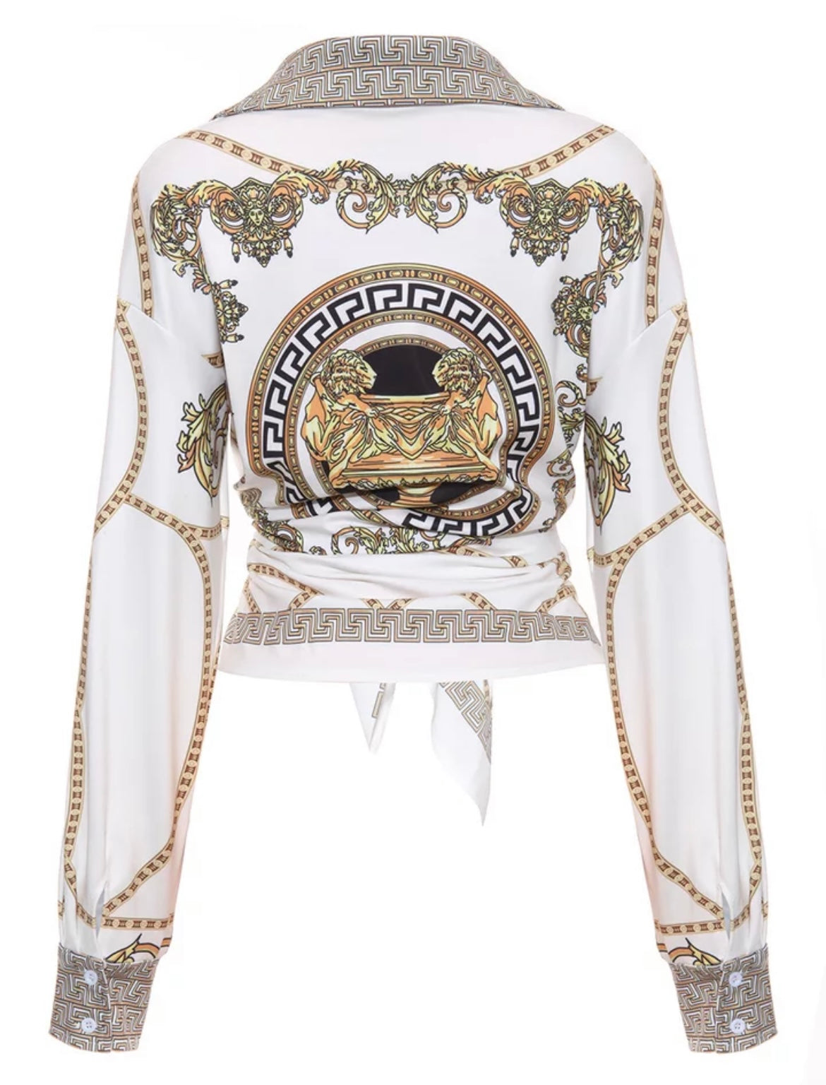 Chained Print Blouse
