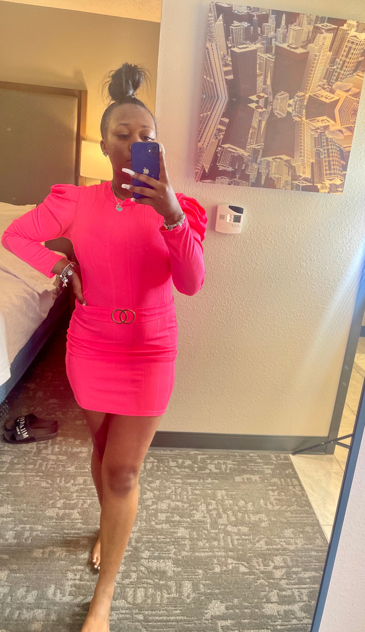 “Kim” Long Sleeve Dress