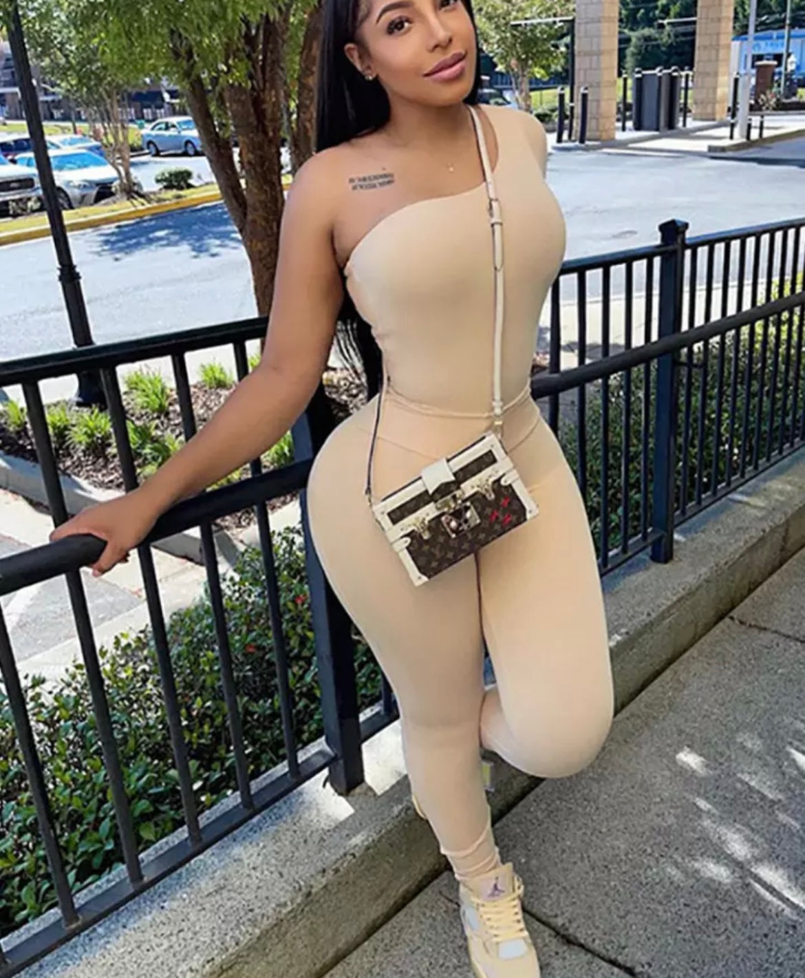 One Shoulder 2 Pc Set