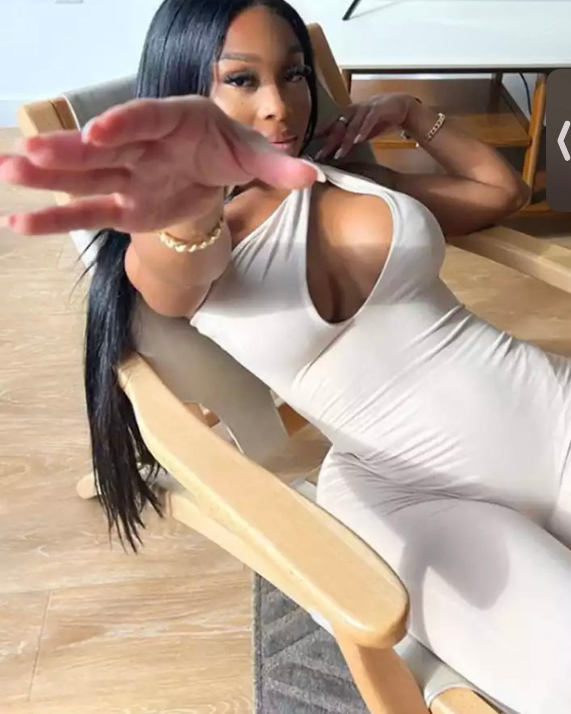 One Shoulder Cut Jumpsuit