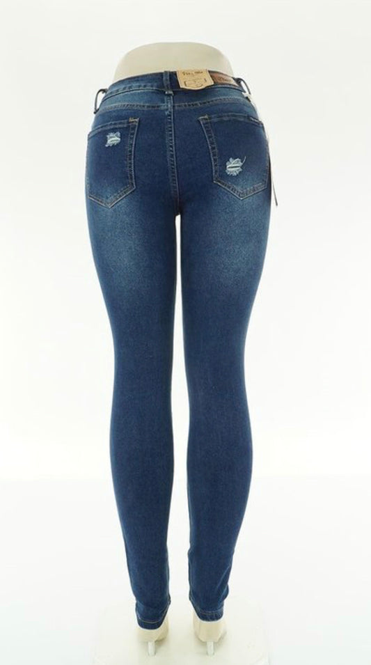 "Take Me Out" Ripped Dark Jeans