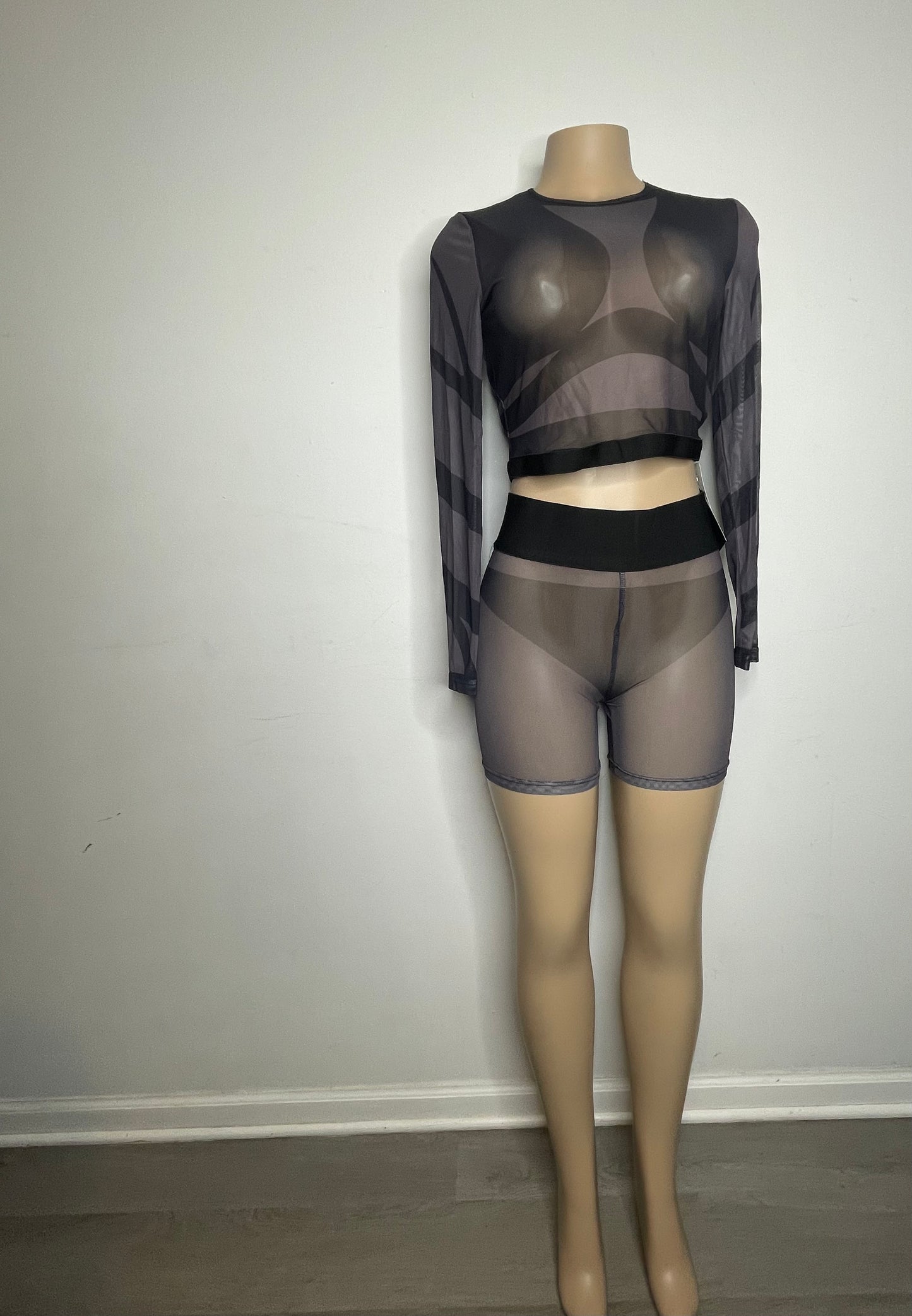 “Infamous Ari” Mesh Biker Short Set