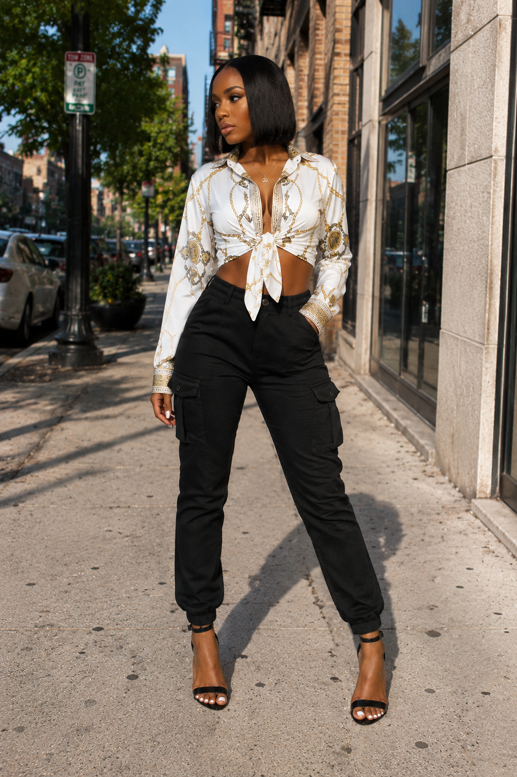 Cuffed Cargo Pants