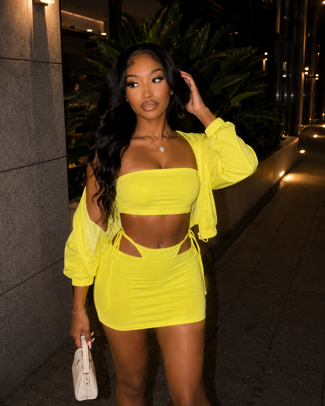 3 Piece Duster Bandeau & Skirt Set
