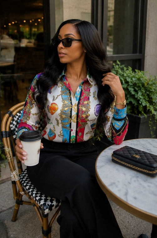 "Hottie" Silk Blouse